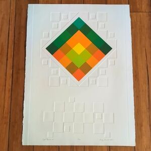 Audrey Grendhal Kuhn - Light Refraction IV Intaglio Serigraph 94 of 100